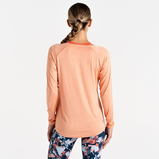 חולצה ארוכה מנדפת Dare2B Discern Tee Shrimp נשים – תמונה 3