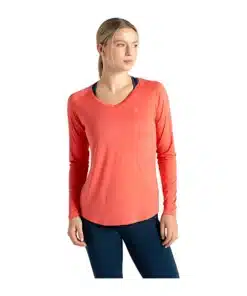 חולצה ארוכה מנדפת Dare2B Discern Tee Peach Bloom נשים