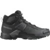 נעלי הרים Salomon X Ultra 5 Mid GTX בצבע שחור לגברים, מבט צד עם סוליה עבה