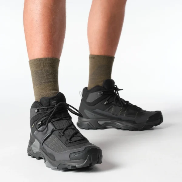 נעלי הרים Salomon X Ultra 5 Mid Gtx Black/Asphalt גברים – תמונה 2