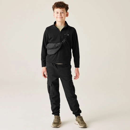 ⁦מיקרופליז Regatta Hot Shot II Black/Black ילדים⁩ – תמונה ⁦3⁩