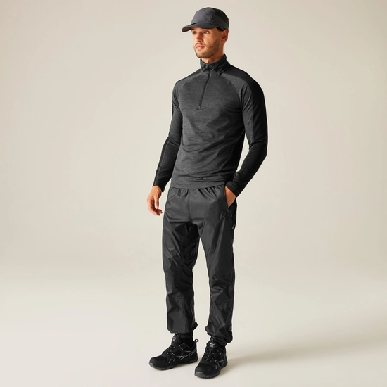 ⁦מכנסי גשם Regatta Active Overtrousers שחור⁩ – תמונה ⁦2⁩