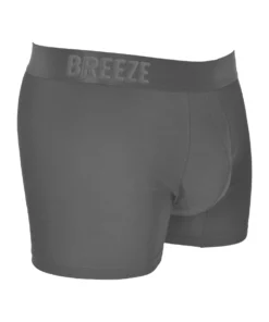 2 זוגות בוקסר במבוק קלאסי גבר אפור Breeze