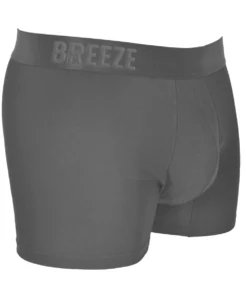 2 זוגות בוקסר במבוק קלאסי גבר אפור Breeze