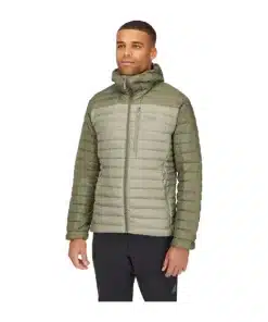 מעיל פוך Rab Microlight Alpine Light Khaki גברים
