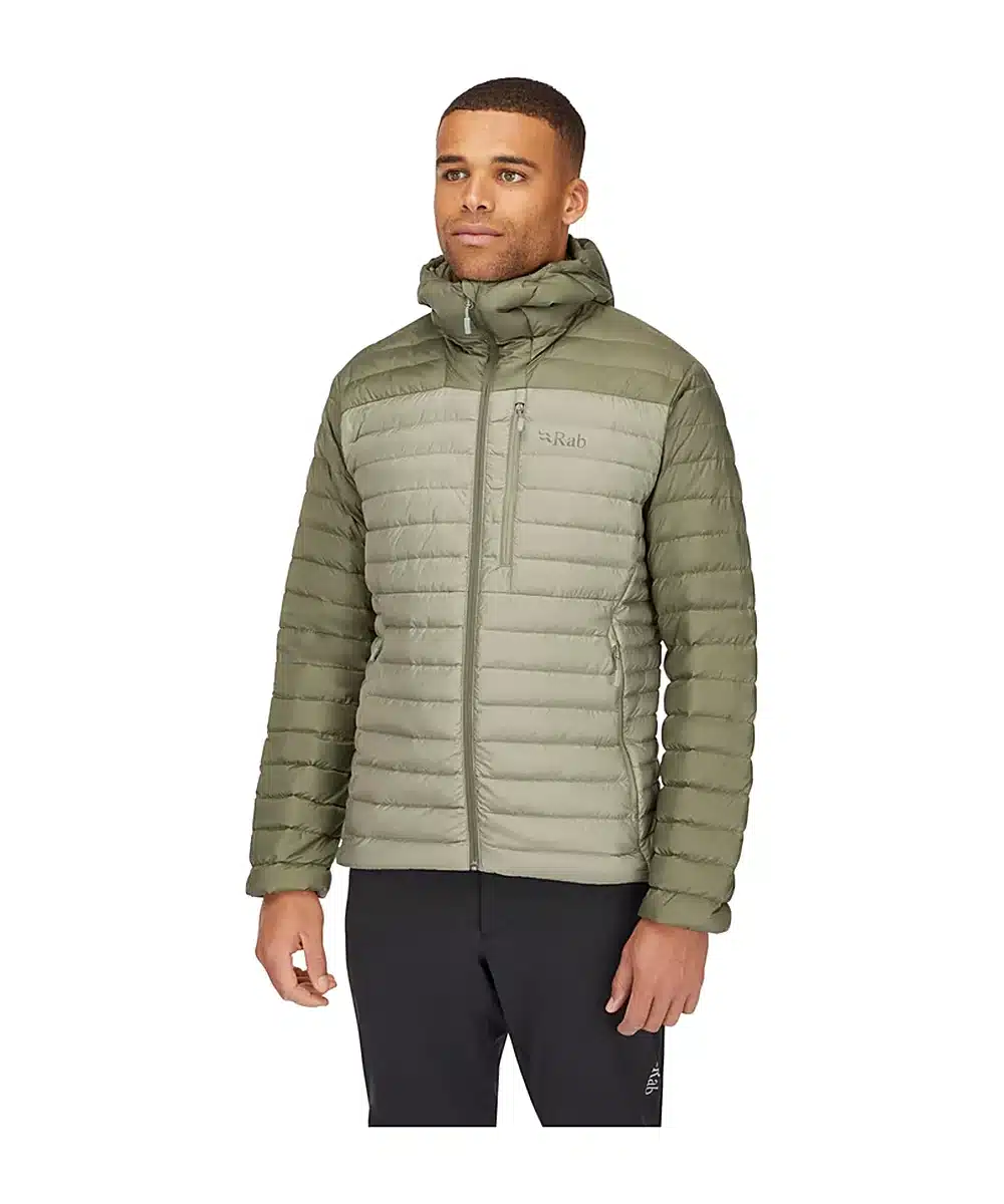 מעיל פוך Rab Microlight Alpine Light Khaki גברים