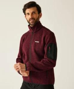 ג'קט פליז Regatta Newhill חום מרון גברים