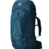 תרמיל Gregory Deva Float 60 ליטר בצבע טורקיז-כחול (Mountain Teal), מבט קדמי-צד