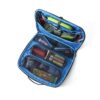 ארגונית Gregory Alpaca Org Utility Case בצבע כחול פתוחה עם תאים ורצועות פנימיות