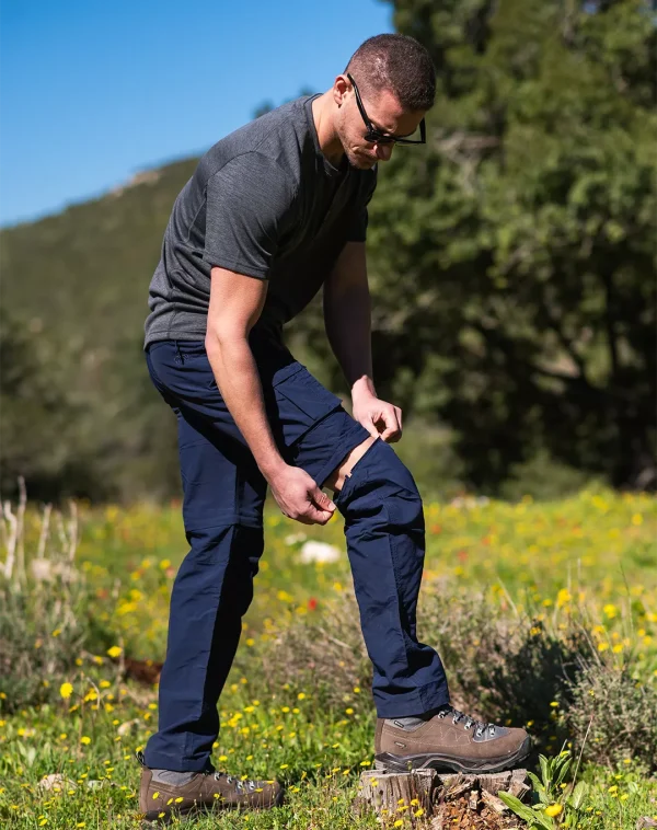 מכנסיים מתפרקים Outdoor Felix כחול – תמונה 4