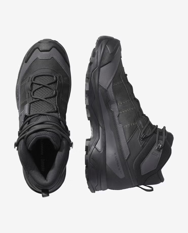 נעל Salomon X Ultra 5 Mid Wide Gtx Black גברים – תמונה 2