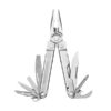 לדרמן Leatherman Bond פתוח ומפורש עם כל הכלים בגימור מתכת מבריקה
