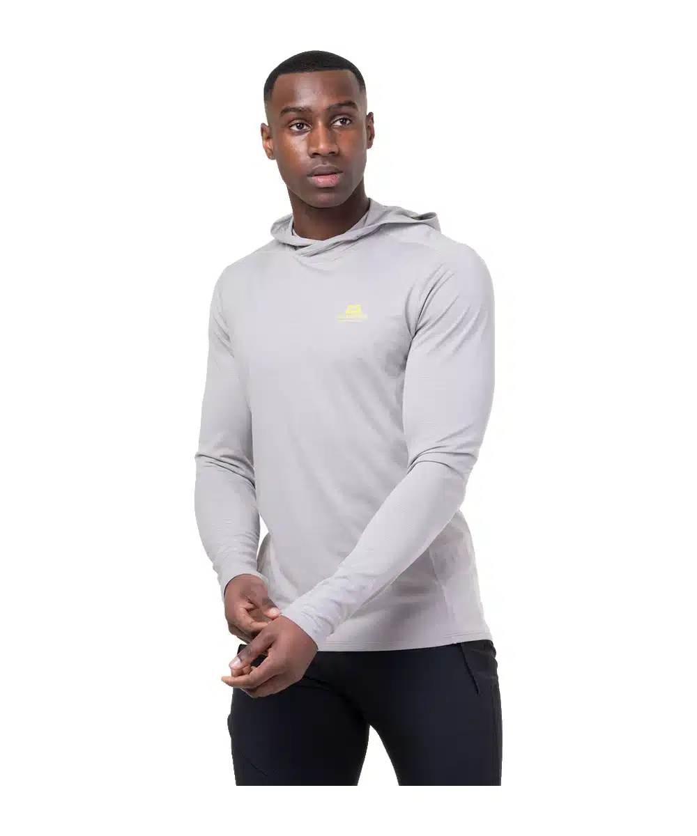 חולצה ארוכה עם קפוצ’ון Mountain Equipment Glace Hoody Mist גברים