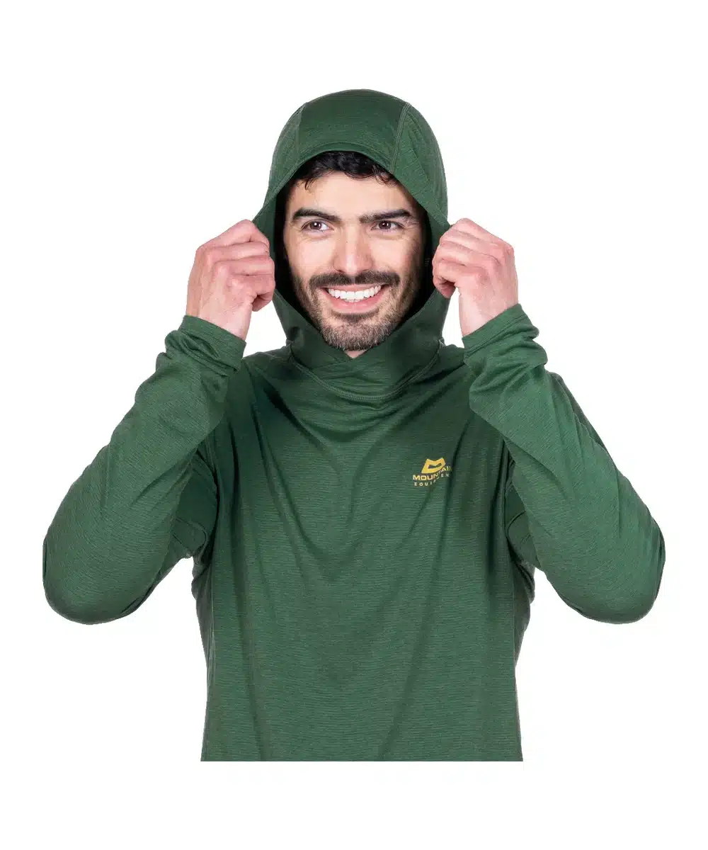 חולצה ארוכה עם קפוצ’ון Mountain Equipment Glace Hoody Fern גברים