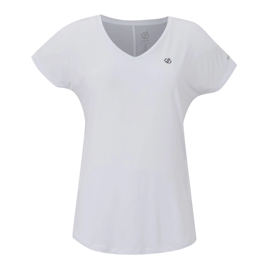 ⁦חולצה מנדפת Dare2B Vigilant Tee white נשים⁩ – תמונה ⁦5⁩