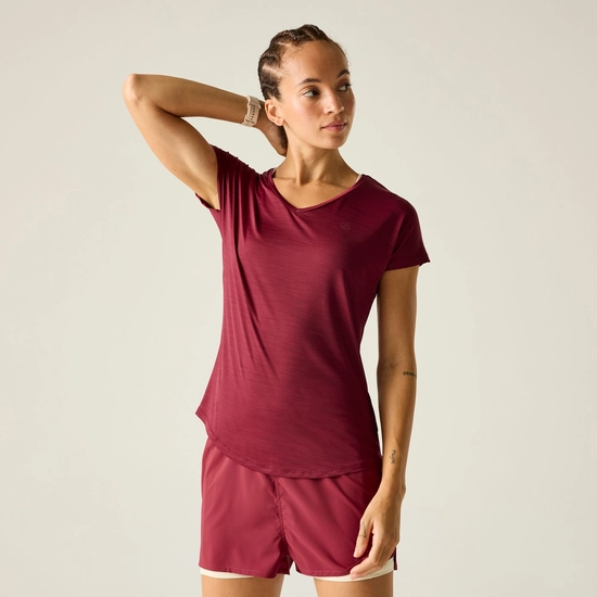 חולצה מנדפת Dare2B Vigilant Tee Tibetan Red נשים