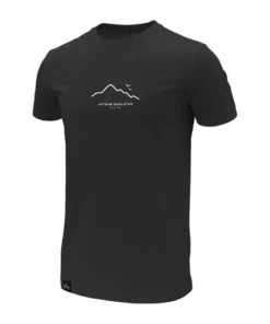 חולצה קצרה מודפסת Outdoor Leo שחור