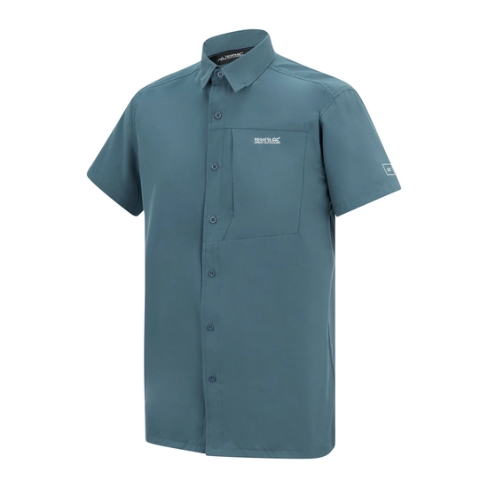 ⁦חולצת טיולים מכופתרת Regatta Travel Light China Blue⁩ – תמונה ⁦8⁩