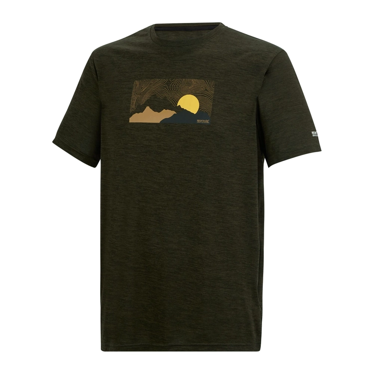 ⁦חולצה מנדפת Regatta Fingal Dark Khaki Marl גברים⁩ – תמונה ⁦7⁩