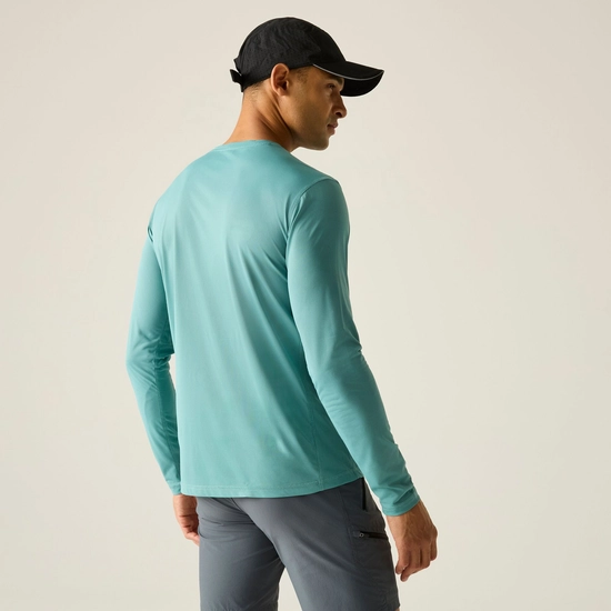 ⁦חולצה ארוכה מנדפת Regatta Mindo Arctic Green גברים⁩ – תמונה ⁦2⁩