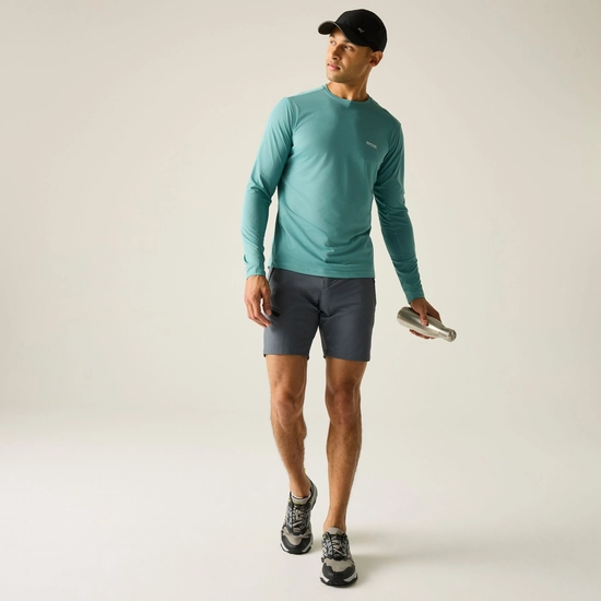 ⁦חולצה ארוכה מנדפת Regatta Mindo Arctic Green גברים⁩ – תמונה ⁦3⁩