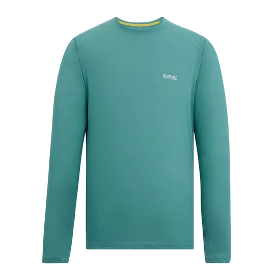 ⁦חולצה ארוכה מנדפת Regatta Mindo Arctic Green גברים⁩ – תמונה ⁦5⁩