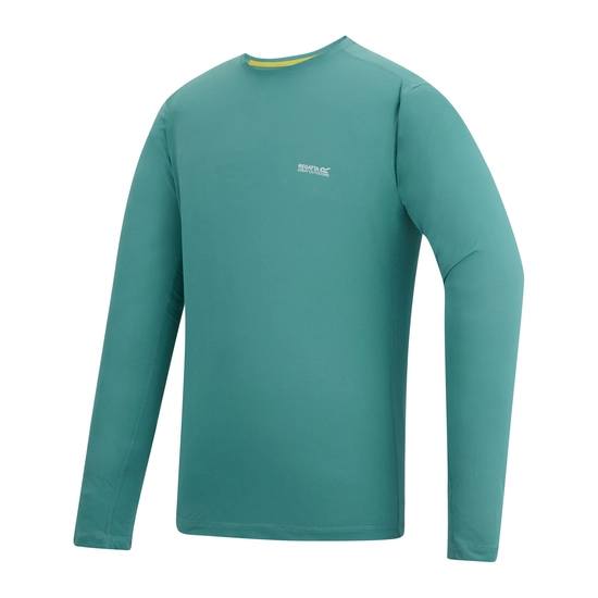 ⁦חולצה ארוכה מנדפת Regatta Mindo Arctic Green גברים⁩ – תמונה ⁦7⁩