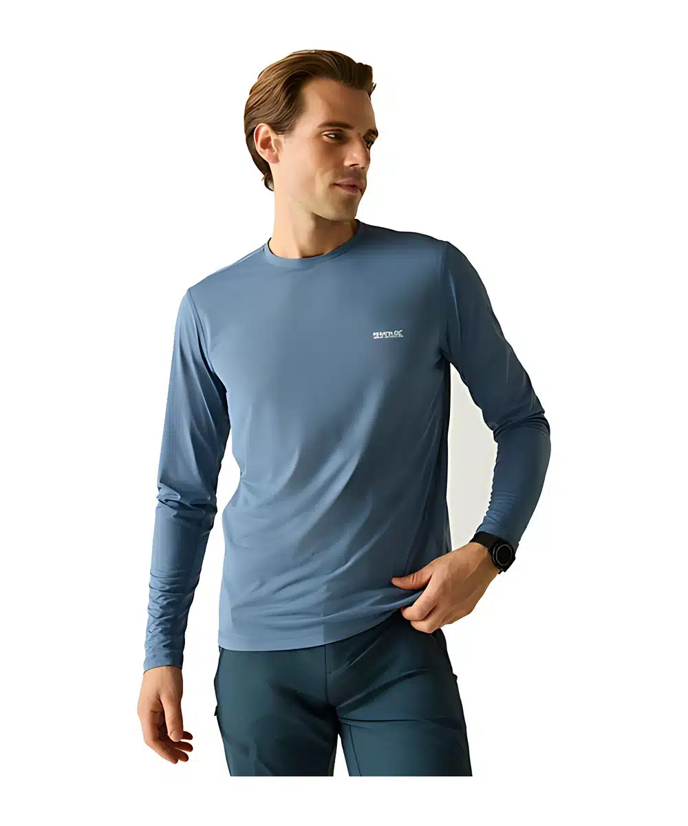 חולצה ארוכה מנדפת Regatta Mindo China Blue גברים