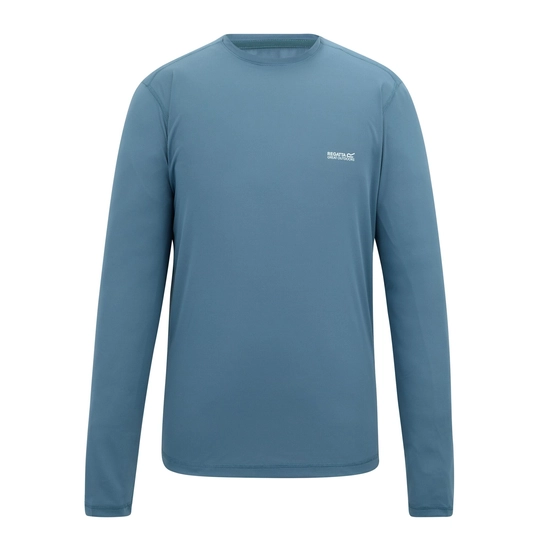 ⁦חולצה ארוכה מנדפת Regatta Mindo China Blue גברים⁩ – תמונה ⁦5⁩