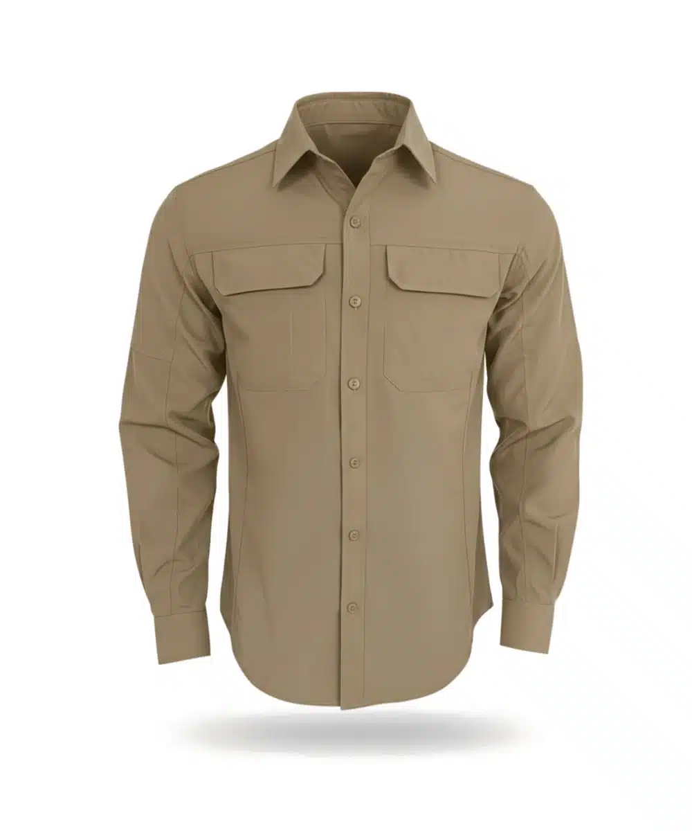 חולצה מכופתרת Go Nature Outback L/S חאקי גברים