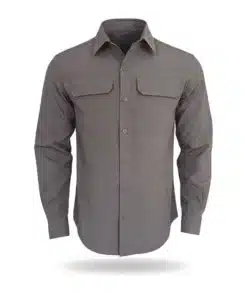 חולצה מכופתרת Go Nature Outback L/S אפור גברים