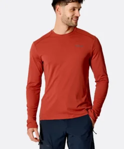 חולצה ארוכה Rab Force Tuscan Red גברים