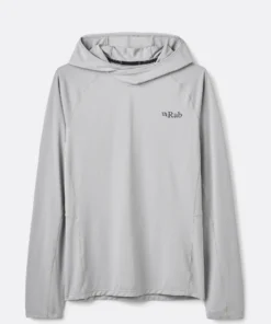 חולצה Rab Sonic Hooded Light Zinc גברים