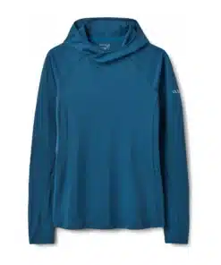 חולצה ארוכה Rab Sonic Hooded Tempest Blue נשים