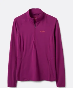חולצה ארוכה Rab Sonic Zip Plum נשים