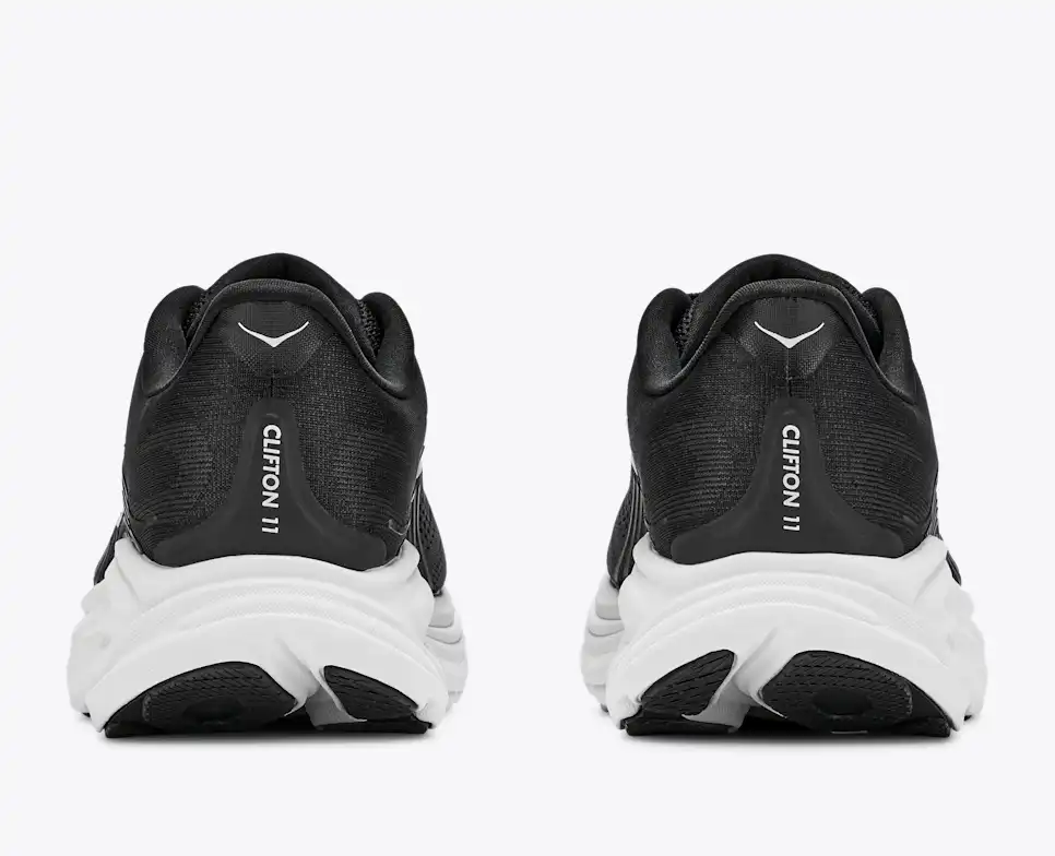 נעל ריצה Hoka Clifton 11 Wide שחור/לבן גברים – תמונה 3