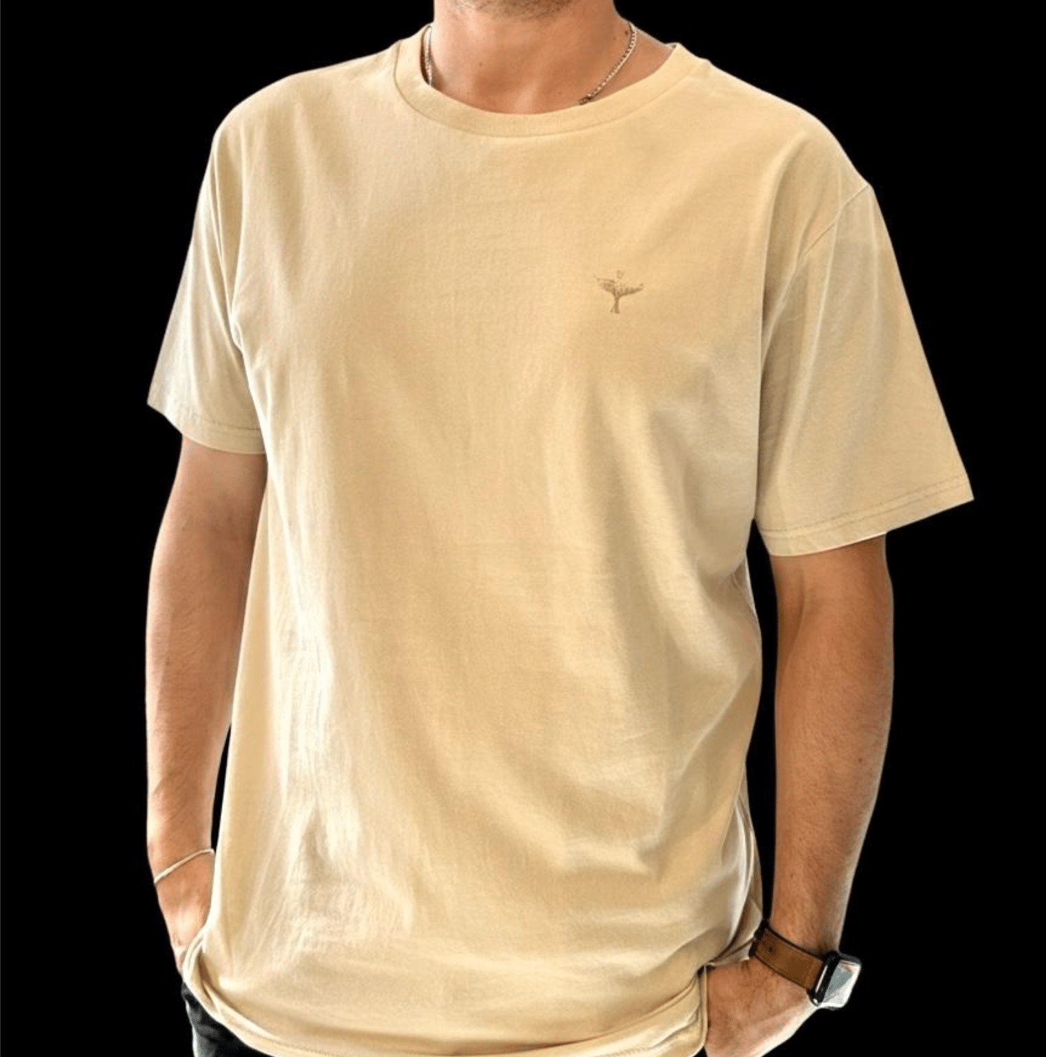 חולצה Nord Blue Print Cotton Jack אבן