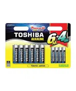 10 יחידות אלקליין בליסטר Toshiba AAA4+AA6