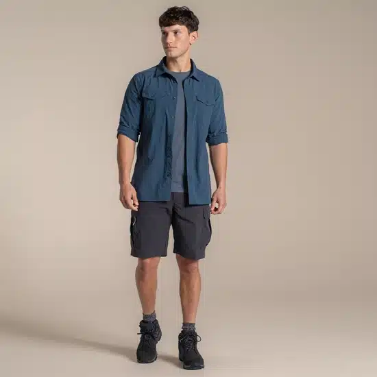 ⁦חולצה מכופתרת ארוכה Craghoppers Loukkos Blue Stone⁩ – תמונה ⁦2⁩