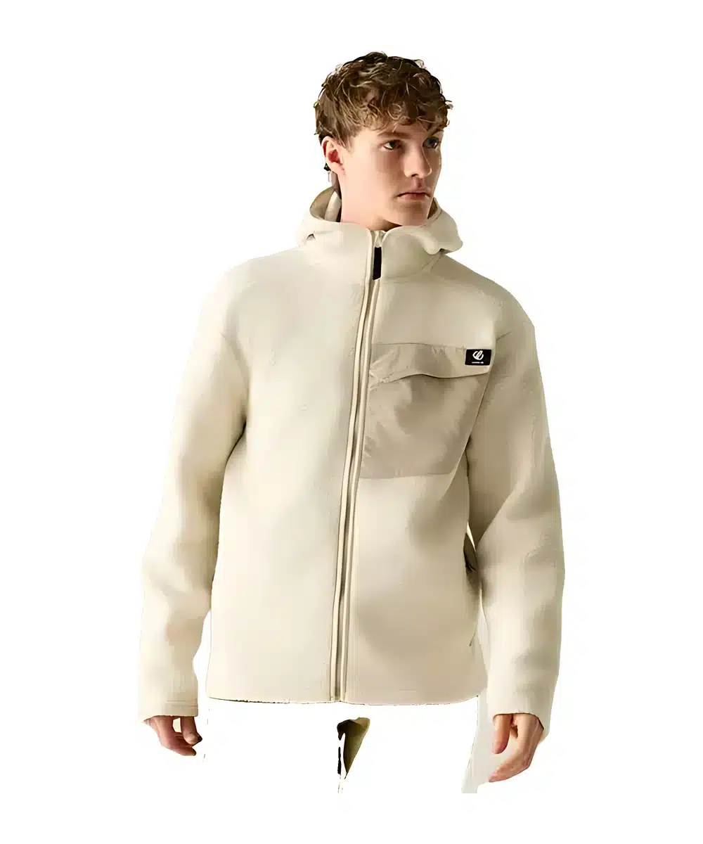 ג'קט פליז Dare2B Firn Hooded Borg חלב שקדים
