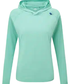 חולצה ארוכה עם קפוצ’ון Mountain Equipment Glace Hoody Aqua נשים