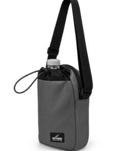 ⁦תיק צד + מידנית אפור כהה Outdoor⁩ – תמונה ⁦2⁩