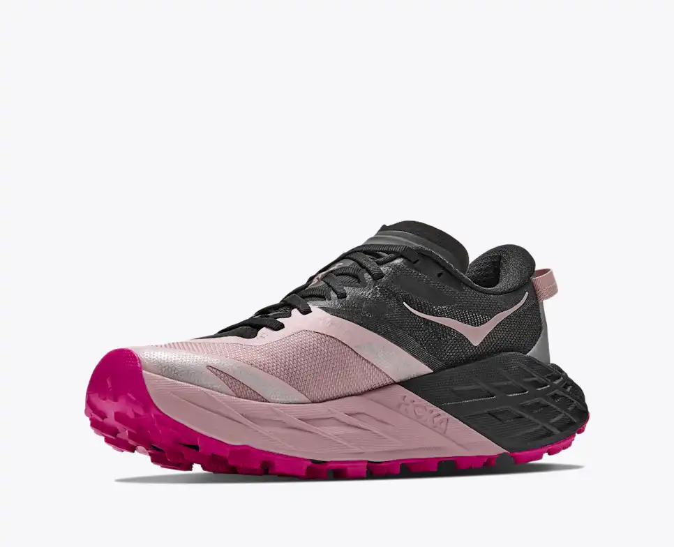 נעל Hoka Speedgoat 7 Wide שחור/ורוד אופל נשים – תמונה 2