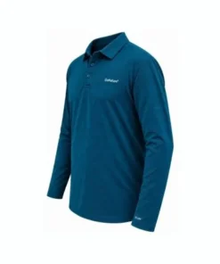 חולצת פולו ארוכה Go Nature Peak כחול גברים – תמונה 2