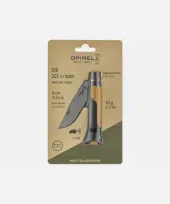⁦סכין שטח Opinel 08 חום-שחור להב מושחר⁩ – תמונה ⁦4⁩