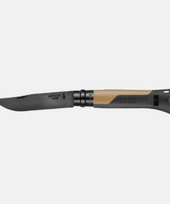 סכין שטח Opinel 08 חום-שחור להב מושחר
