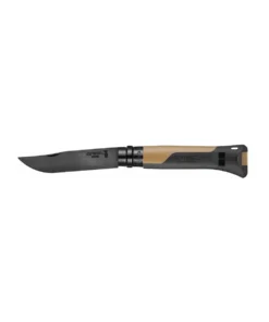 סכין שטח Opinel 08 חום-שחור להב מושחר