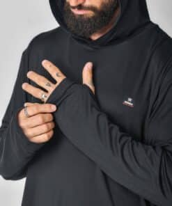 חולצה קפוצ'ון Redback Tarkine Long Sleeve שחור