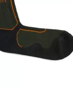 ⁦2 זוגות גרבי צמר מרינו לטיולים Regatta Wool Hiker Sock חאקי/כתום גברים⁩ – תמונה ⁦4⁩